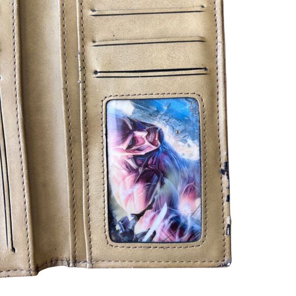 Attack on Titan Wallet | Wall Maria Eren Jaeger Anime Manga Leather Long Wallet - Picture 8 of 9